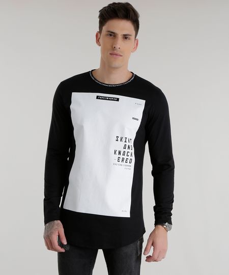 Camiseta-Longa--Skint-and-Knack-ered--Preta-8537835-Preto_1 Camiseta-Longa--Skint-and-Knack-ered--Preta-8537835-Preto_1