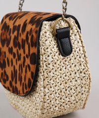 Bolsa-Feminina-Transversal-Pequena-Estampada-Animal-Print-Com-Palha-e-Alca-Corrente-Caramelo-9632512-Caramelo_5