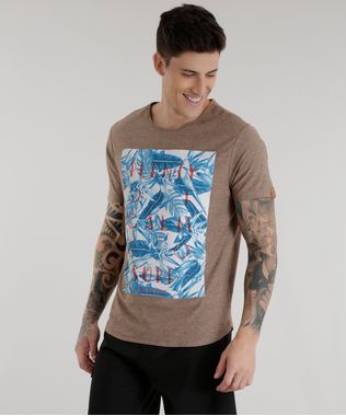 Camiseta--Plenty-Of-Calm-To-Surf--Marrom-8575048-Marrom_1