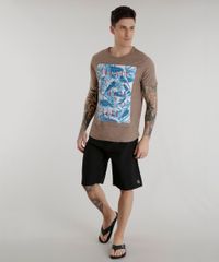 Camiseta--Plenty-Of-Calm-To-Surf--Marrom-8575048-Marrom_3