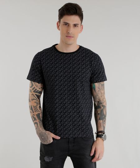 Camiseta-Estampada-de-Coqueiros-Preta-8519009-Preto_1