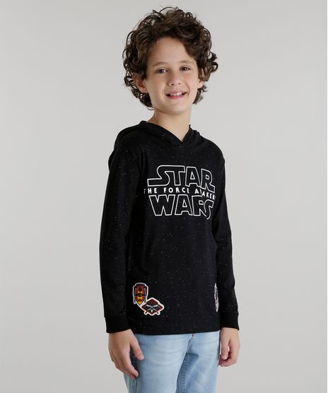 Camiseta-com-Capuz-Star-Wars-Preta-8533448-Preto_1