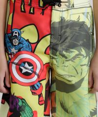 Bermuda-Estampada-Os-Vingadores-Amarela-8555204-Amarelo_4