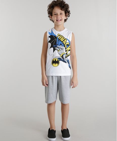 Conjunto-de-Regata-Branca---Bermuda-Batman-Cinza-Mescla-8546795-Cinza_Mescla_1