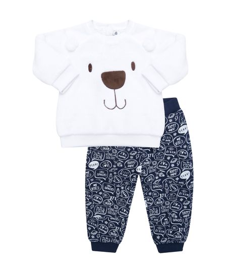 Conjunto-de-Blusao-em-Algodao---Sustentavel-Branco---Calca-Azul-Marinho-8466132-Azul_Marinho_1