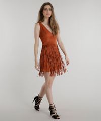 Vestido-em-Suede-com-Franjas-Pat-Pat-s-Caramelo-8457884-Caramelo_3
