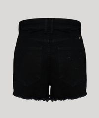 Short-de-Sarja-Feminino-Salinas-Cintura-Super-Alta-com-Bordado-de-Gaivota-Preto-9810538-Preto_6