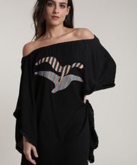 Saida-de-Praia-Feminina-Salinas-Curta-Ombro-a-Ombro-com-Bordado-de-Gaivota-Manga-3-4-Preta-9746943-Preto_4 Saida-de-Praia-Feminina-Salinas-Curta-Ombro-a-Ombro-com-Bordado-de-Gaivota-Manga-3-4-Preta-9746943-Preto_4