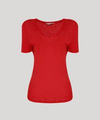 Blusa-Feminina-Salinas-com-Linho-Manga-Curta-Decote-V--Vermelha-9792994-Vermelho_5