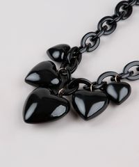 Colar-Feminino-Salinas-com-Pingente-de-Coracao-Preto-9771542-Preto_3