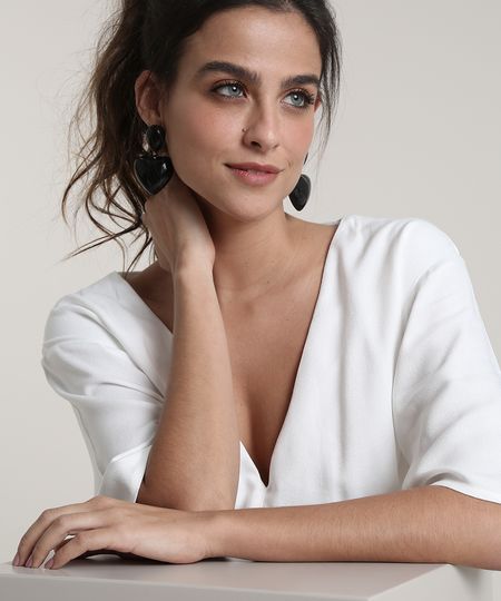 Brinco-Feminino-Salinas-Coracao-Preto-9771543-Preto_1