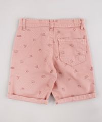 Bermuda-de-Sarja-Infantil-Estampada-Tropical-com-Bolso-e-Cordao-Rose-9761834-Rose_2
