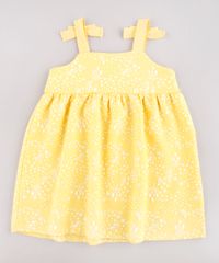 Vestido-Infantil-Estampado-Floral-com-Lacos-Alca-Media-Amarelo-9664214-Amarelo_2