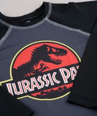 Camiseta-de-Praia-Infantil-Jurassic-Park-Raglan-Manga-Longa-Chumbo-9743107-Chumbo_3