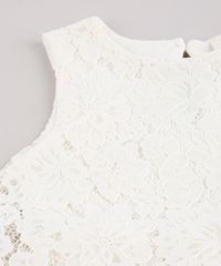 Vestido-Infantil-em-Renda-com-Sobreposicao-Sem-Manga-Off-White-9583058-Off_White_3