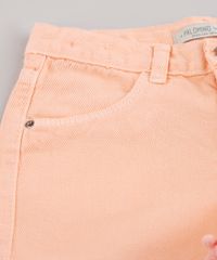 Short-de-Sarja-Infantil-com-Pompom-Laranja-Claro-9743122-Laranja_Claro_3