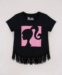 Blusa-Infantil-Barbie-com-Glitter-e-Franjas-Manga-Curta-Preta-9757211-Preto_1