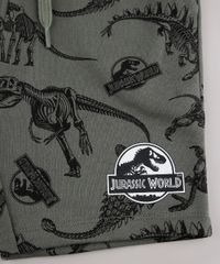 Bermuda-Infantil-Jurassic-World-Estampada-em-Moletom--Verde-Militar-9734426-Verde_Militar_3