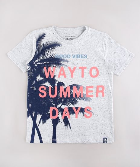 Camiseta-Infantil--Way-to-Summer-Days--Coqueiros-Manga-Curta-Cinza-Mescla-9760015-Cinza_Mescla_1