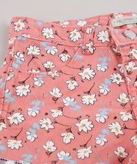 Short-de-Sarja-Infantil-Estampado-Floral-com-Pompom-Coral-9743121-Coral_3