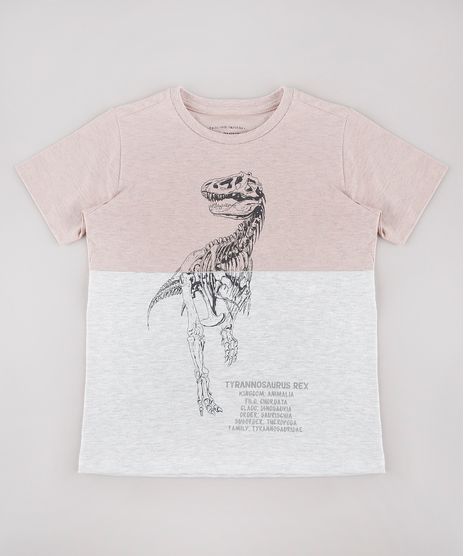 Camiseta-Infantil-Dinossauro-Tyrannosaurus-Rex-com-Recorte-Manga-Curta-Rose-9734839-Rose_1