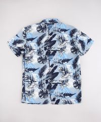 Camisa-Infantil-Estampada-de-Folhagem-Manga-Curta-Azul-9774691-Azul_2