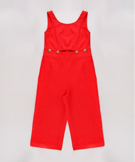 Macacao-Infantil-Pantacourt-com-Linho-e-Vazado-Sem-Manga-Vermelho-9675858-Vermelho_1