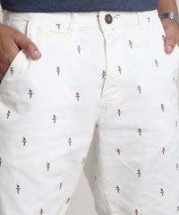 Bermuda-de-Sarja-Masculina-Slim-Estampada-de-Passaros-Off-White-9753323-Off_White_2