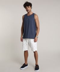 Bermuda-de-Sarja-Masculina-Slim-Estampada-de-Passaros-Off-White-9753323-Off_White_3
