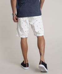 Bermuda-de-Sarja-Masculina-Slim-Estampada-de-Passaros-Off-White-9753323-Off_White_4