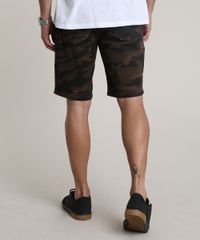 Bermuda-de-Sarja-Masculina-Slim-Estampada-Camuflada-Marrom-9786616-Marrom_4