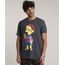 Camiseta-Masculina-Lisa-Simpson-Manga-Curta-Gola-Careca-Cinza-Mescla-Escuro-9746238-Cinza_Mescla_Escuro_1