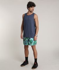 Short-Masculino-Estampado-de-Folhagens-com-Bolsos-Verde-9513691-Verde_3