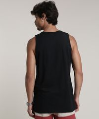 Regata-Masculina-com-Bolso-Estampado-de-Folhagem-Gola-Careca-Preta-9801522-Preto_2