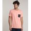 Camiseta-Masculina-com-Bolso-Estampado-Manga-Curta-Gola-Careca-Coral-9737043-Coral_1