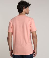 Camiseta-Masculina-com-Bolso-Estampado-Manga-Curta-Gola-Careca-Coral-9737043-Coral_2