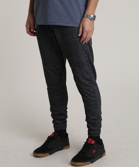 Calca-Masculina-Relaxed-em-Moletom-com-Bolsos-Cinza-Mescla-Escuro-9803441-Cinza_Mescla_Escuro_1