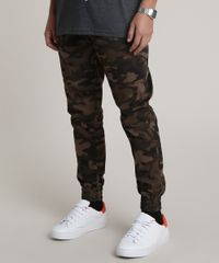 Calca-de-Sarja-Masculina-Jogger-Skinny-Estampada-Camuflada-Marrom-9772188-Marrom_1