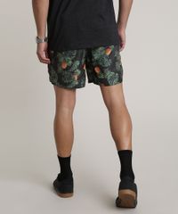 Short-Masculino-Estampado-de-Abacaxi-com-Bolso-Preto-9513690-Preto_4