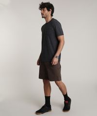 Bermuda-de-Sarja-Masculina-Reta-com-Cinto-Marrom-9607646-Marrom_3