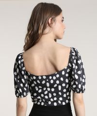 Blusa-Feminina-Mindset-Cropped-Estampada-de-Poa-Manga-Bufante-Decote-Reto-Preta-9830528-Preto_2