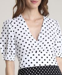Vestido-Feminino-Mindset-Longo-Bicolor-Estampado-de-Poa-Manga-Curta-Preto-9843828-Preto_4