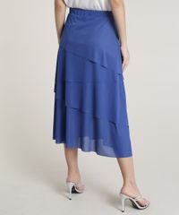 Saia-Feminina-Mindset-Midi-Texturizada-em-Camadas-Assimetricas-Azul-9837420-Azul_2