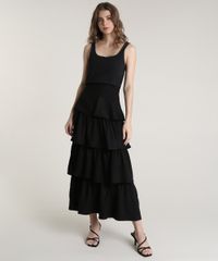 Saia-Feminina-Mindset-Longa-em-Camadas--Preta-9838349-Preto_3