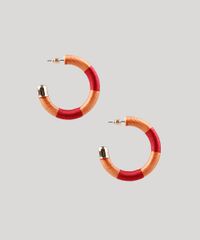 Brinco-Feminino-de-Argola-Listrado-Laranja-9661850-Laranja_1