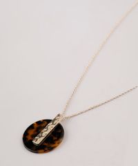 Colar-Feminino-Longo-com-Pingente-Acrilico-Tartaruga-Dourado-9650239-Dourado_2