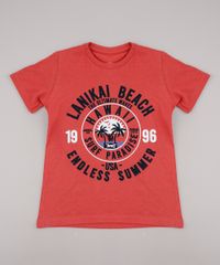 Camiseta-Infantil--Summer--Manga-Curta-Coral-9736747-Coral_1