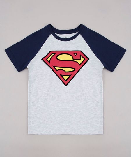 Camiseta-Infantil-Super-Homem-Raglan-Manga-Curta-Cinza-Mescla-Claro-9730711-Cinza_Mescla_Claro_1