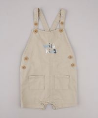 Jardineira-de-Sarja-Infantil-com-Bordado-Bege-Escuro-9748490-Bege_Escuro_1