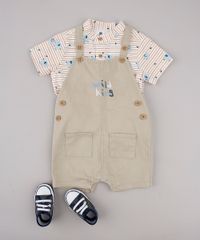 Jardineira-de-Sarja-Infantil-com-Bordado-Bege-Escuro-9748490-Bege_Escuro_3